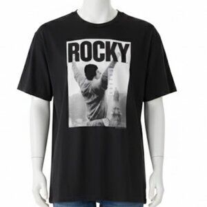 Rocky XXL Collectable Movie Graphic T-Shirt Black Tee Short Sleeve NWT